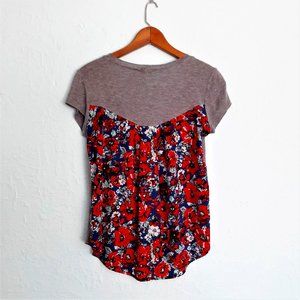 Anthropologie "Surprise Ending Tee;" XS, runs big